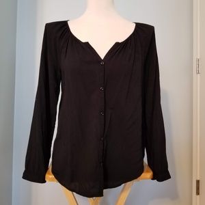 Old Navy button down w/ roll-up camp sleeve, Med.